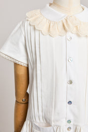 Pretzel White Cloud Dress - Designed by Ingrid Lewis - Strawberries & Cream