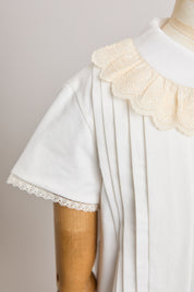 Pretzel White Cloud Dress - Designed by Ingrid Lewis - Strawberries & Cream