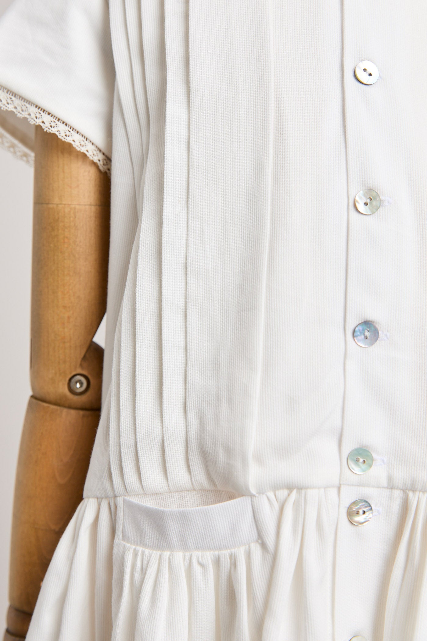 Pretzel White Cloud Dress - Designed by Ingrid Lewis - Strawberries & Cream