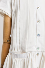 Pretzel White Cloud Dress - Designed by Ingrid Lewis - Strawberries & Cream