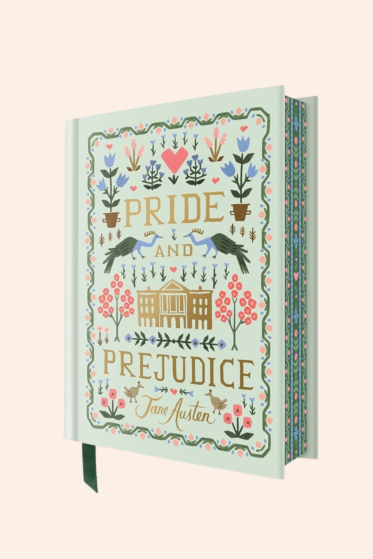 Pride and Prejudice Deluxe Version - Jane Austen - Strawberries & Cream - Ingrid Lewis - Designer
Book cover of 'Pride and Prejudice' with decorative elements 