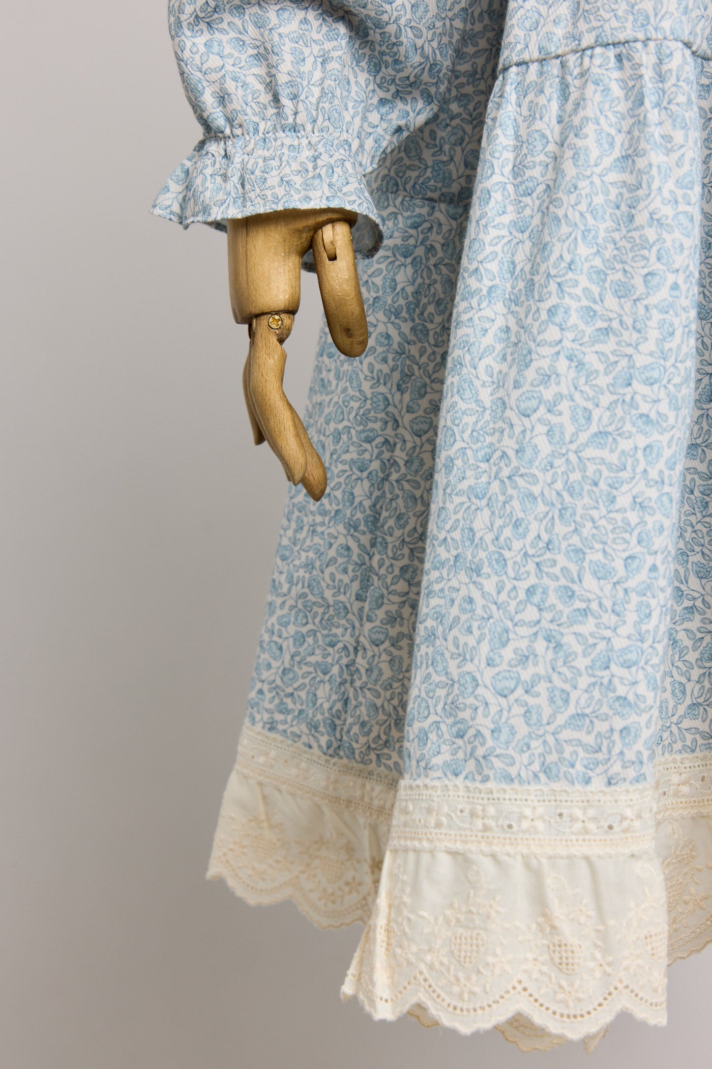 Raspberry Dress in Blue Flower - Designed by Ingrid Lewis - Strawberries & Cream
