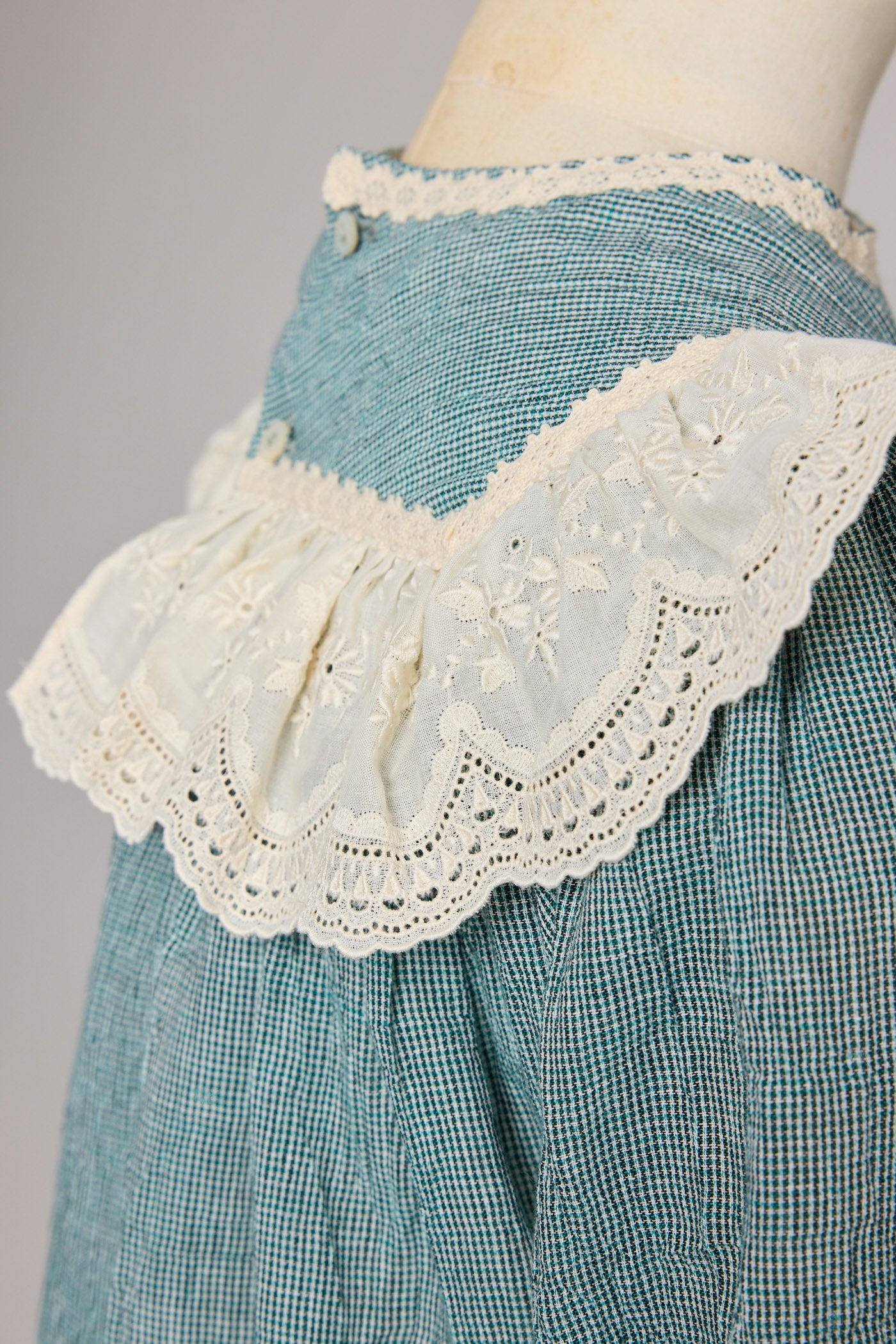 Salt Dress in Teacup Teal Cream - Designed by Ingrid Lewis - Strawberries & Cream