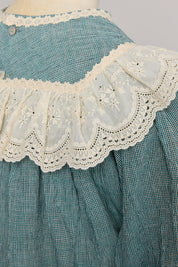 Salt Dress in Teacup Teal Cream - Designed by Ingrid Lewis - Strawberries & Cream