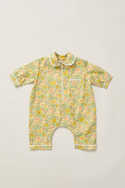 Baby Pyjama in California Poppy Liberty Print