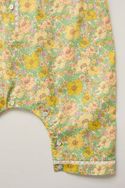 Baby Pyjama in California Poppy Liberty Print