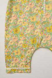 Baby Pyjama in California Poppy Liberty Print