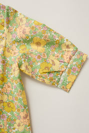 Baby Pyjama in California Poppy Liberty Print