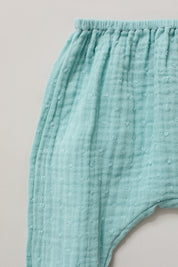 Baby Kimono Set in Aqua Bubble