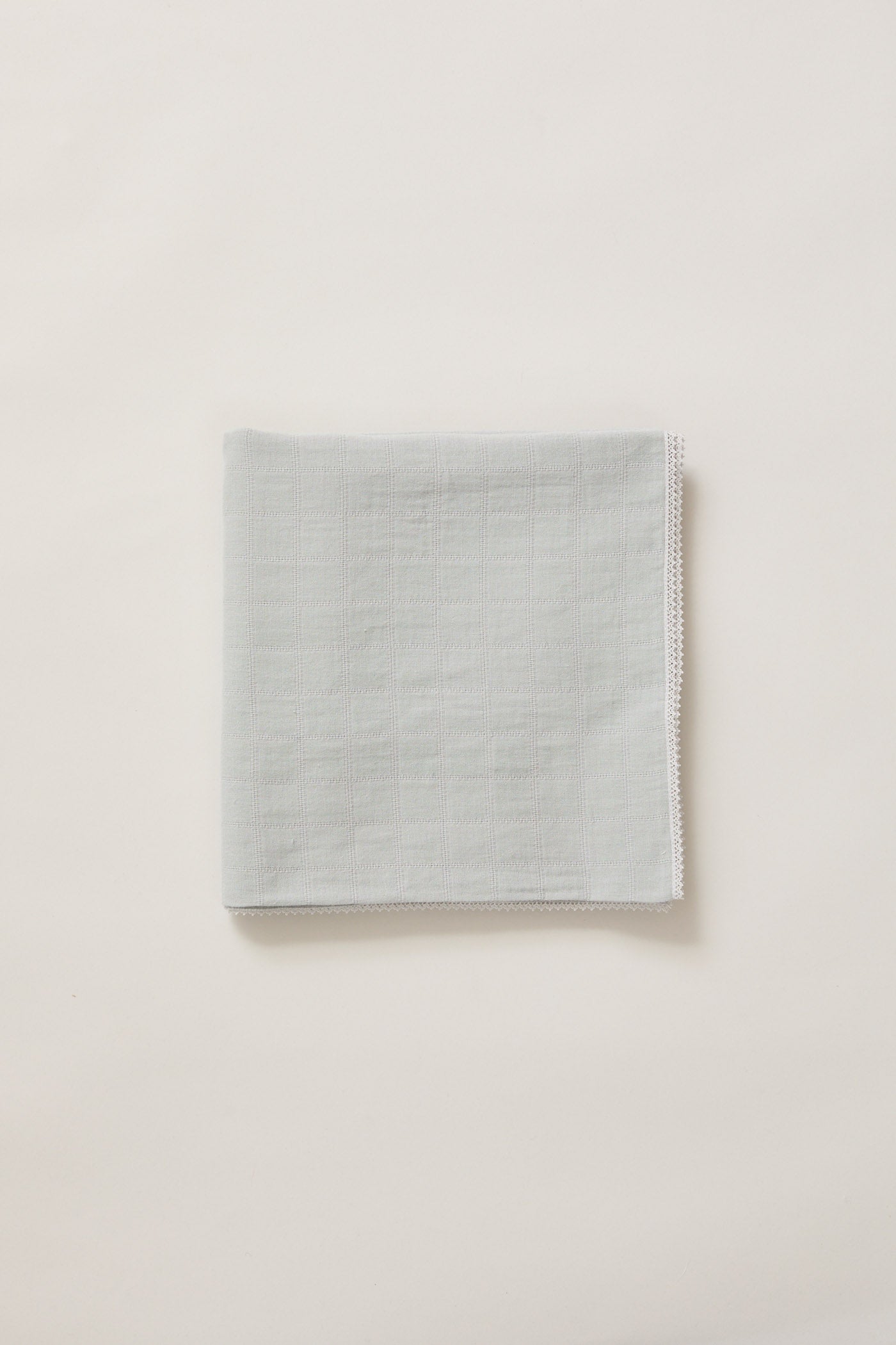 Dreams Swaddle in Grey Cotton Square Jacquard