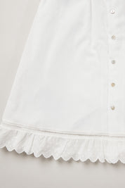 Baby Milk Dress Soft White Jacquard