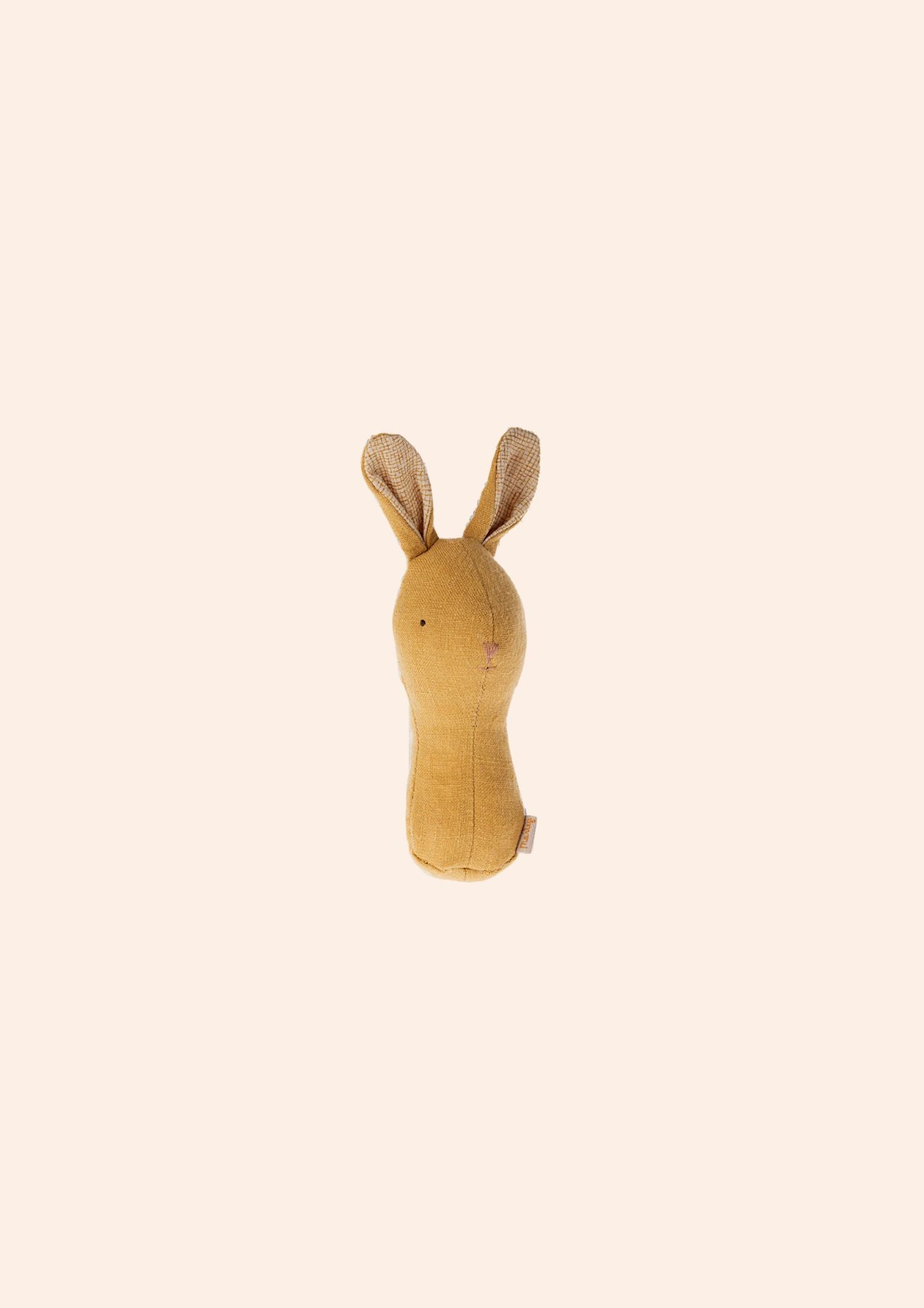 Maileg Lullaby Friends, Bunny Rattle - Dusty Yellow