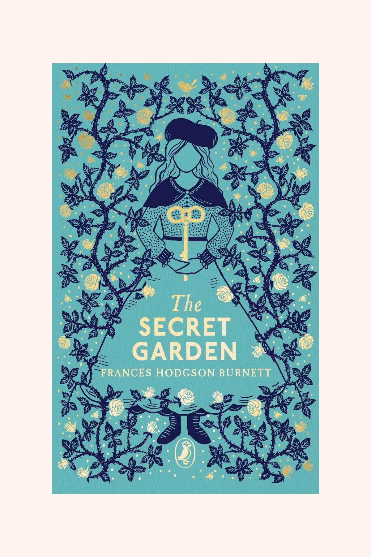 The Secret Garden by Frances Hodgson Burnett (Blue Cover Girl)