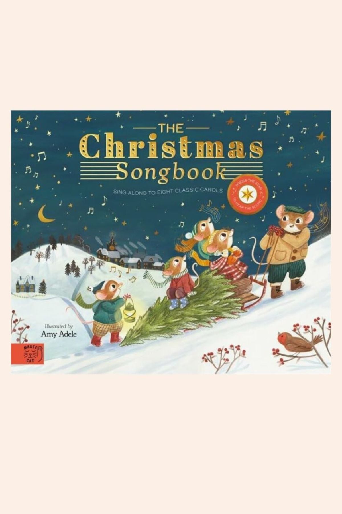 The Christmas Songbook - Strawberries & Cream - Ingrid Lewis - Designer 
Cover of 'The Christmas Songbook' with illustrated animals in a snowy scene.