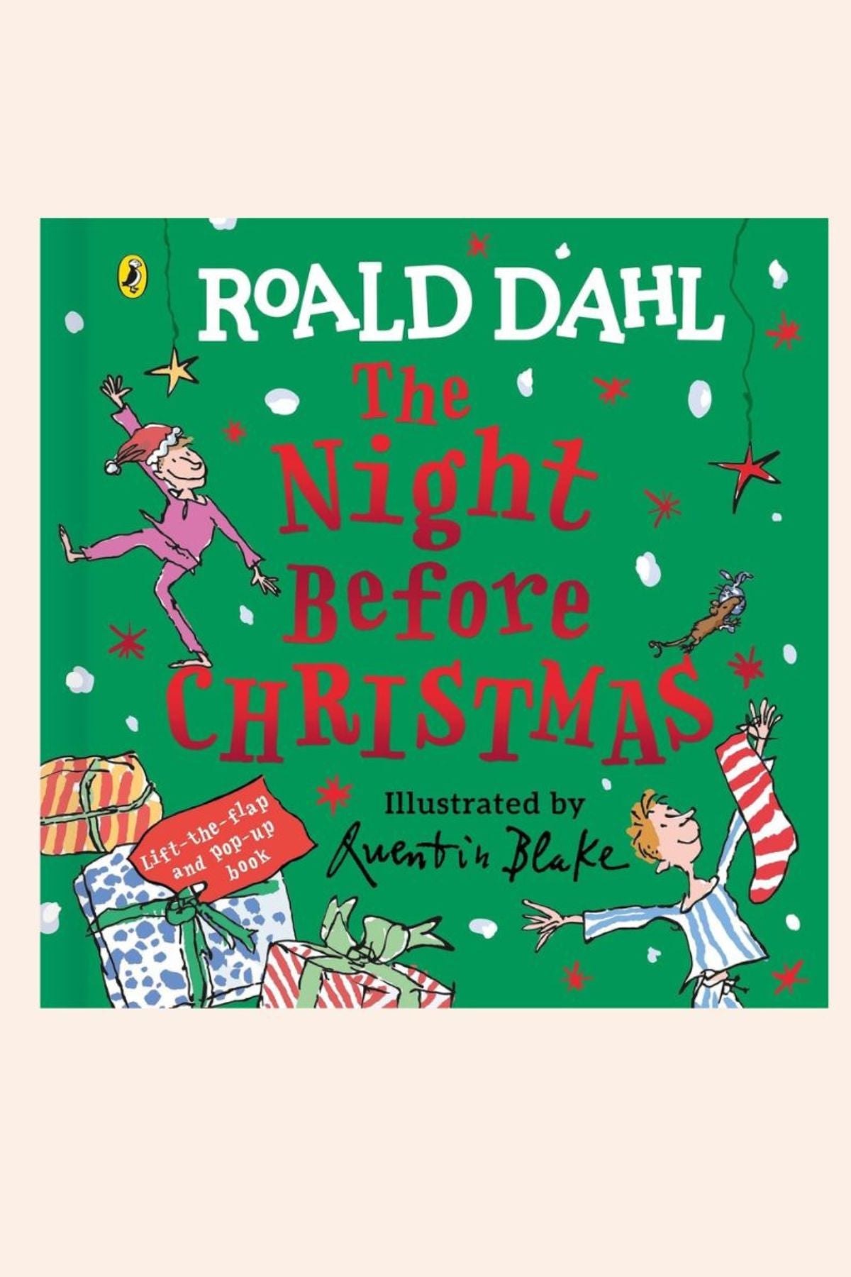  Pop Up - Strawberries & Cream - Ingrid Lewis - Designer
Book cover of 'The Night Before Christmas' by Roald Dahl with illustrations