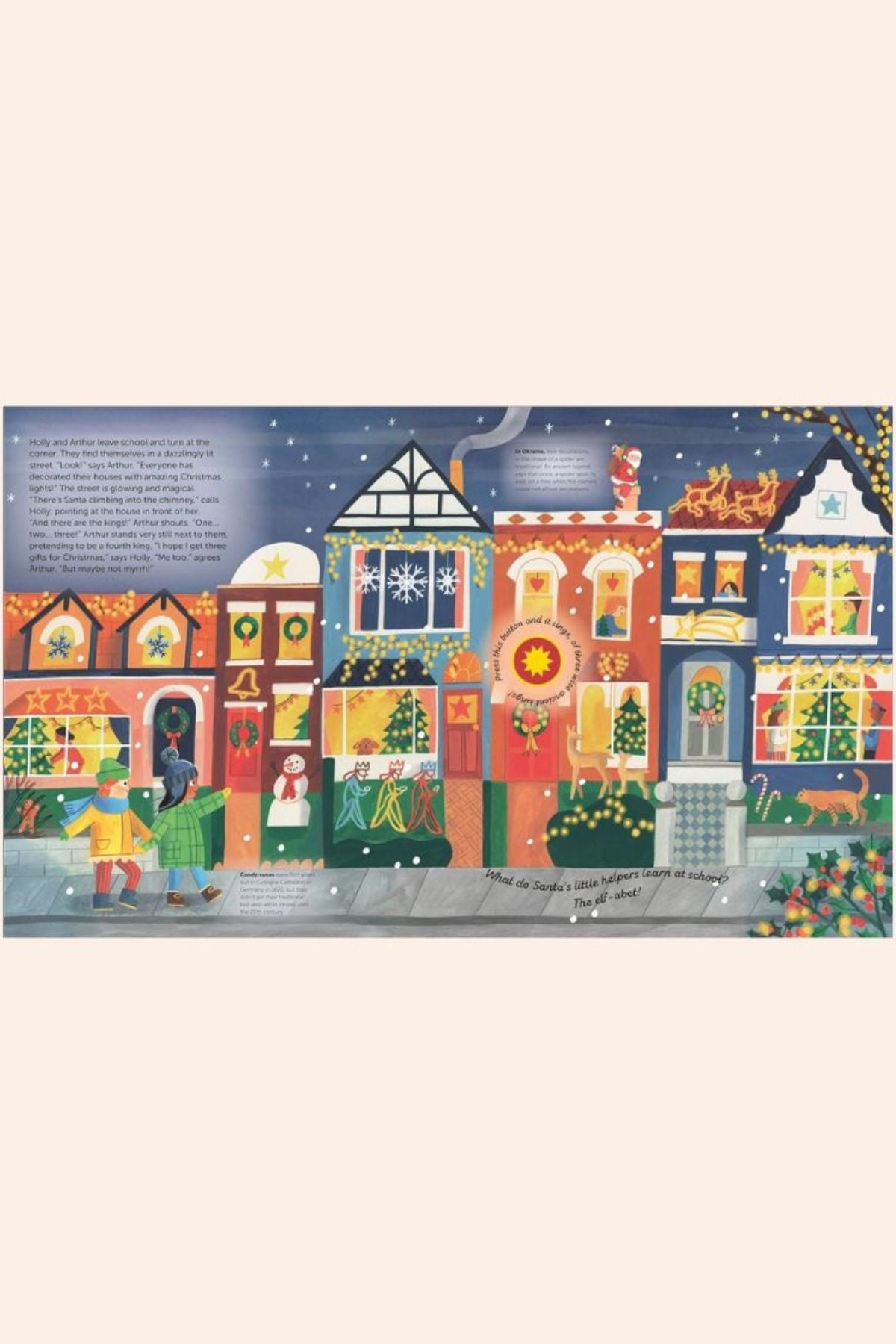 The Very Young Person's Guide to Christmas & Carols - Strawberries & Cream - Ingrid Lewis - Designer
Illustrated Advent calendar with festive village scene on a white background