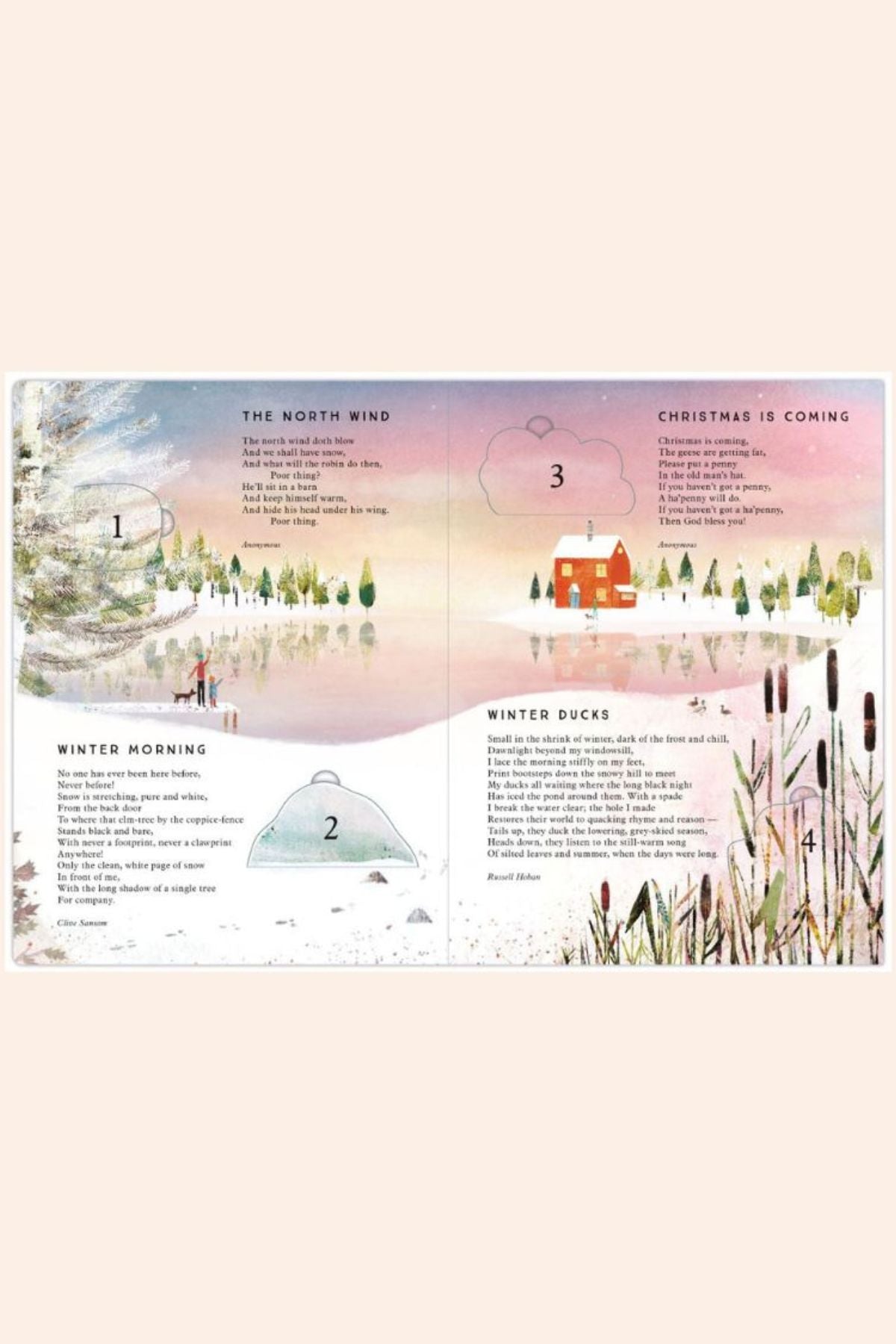 Tis The Season: Advent Calendar Poem - Strawberries & Cream - Ingrid Lewis - Designer 
Illustrated calendar with scenes 