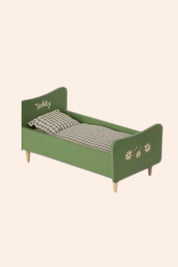 Maileg Wooden Bed, Teddy Dad - Dusty Green