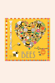 I Heart Bees Colouring