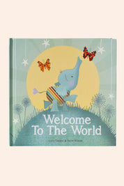 Welcome To The World - Strawberries & Cream - Ingrid lewis - Designer
Book titled 'Welcome To The World' with an illustration of a baby elephant and butterflies.