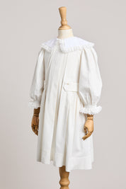 White Piano Dress - Designed by Ingrid Lewis - Strawberries & Cream