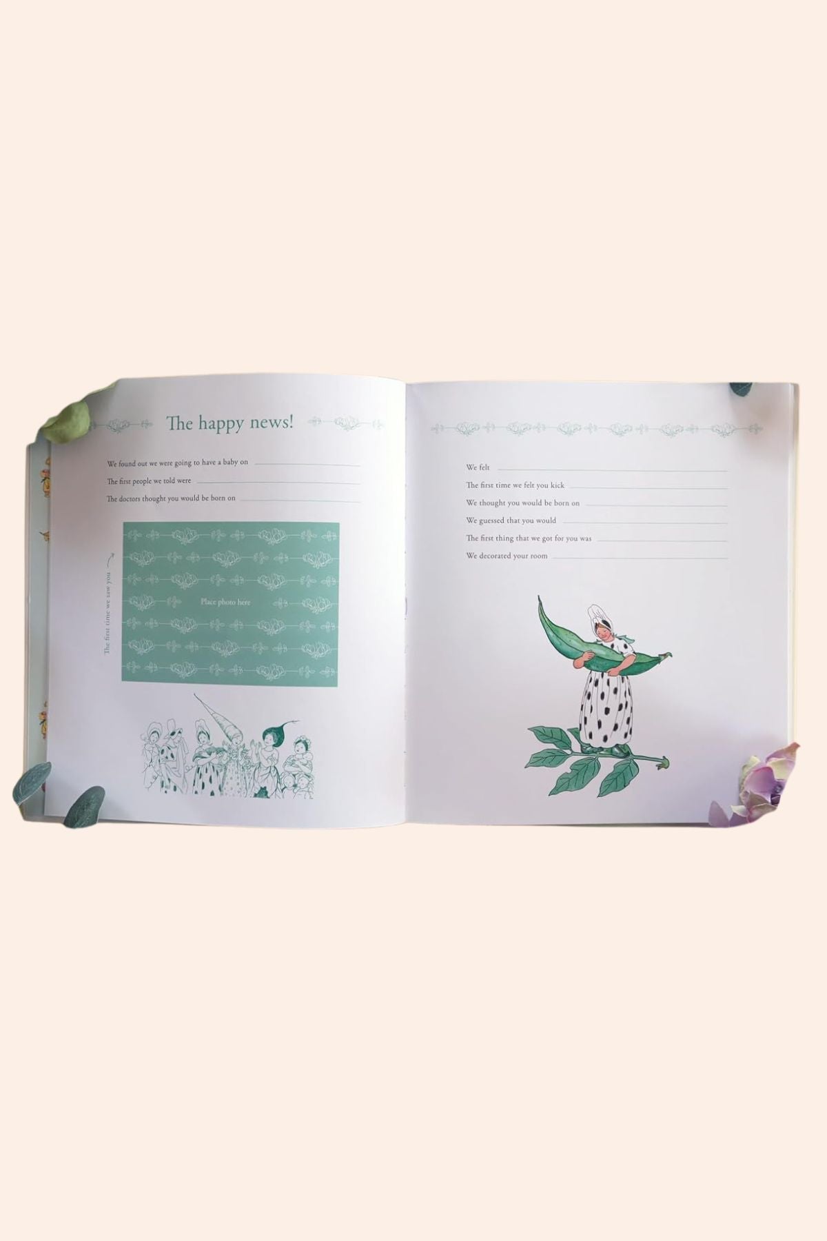 Your Elsa Beskow Baby Book - A Memory Book of Your First Years - Strawberries & Cream - Ingrid Lewis - Designer