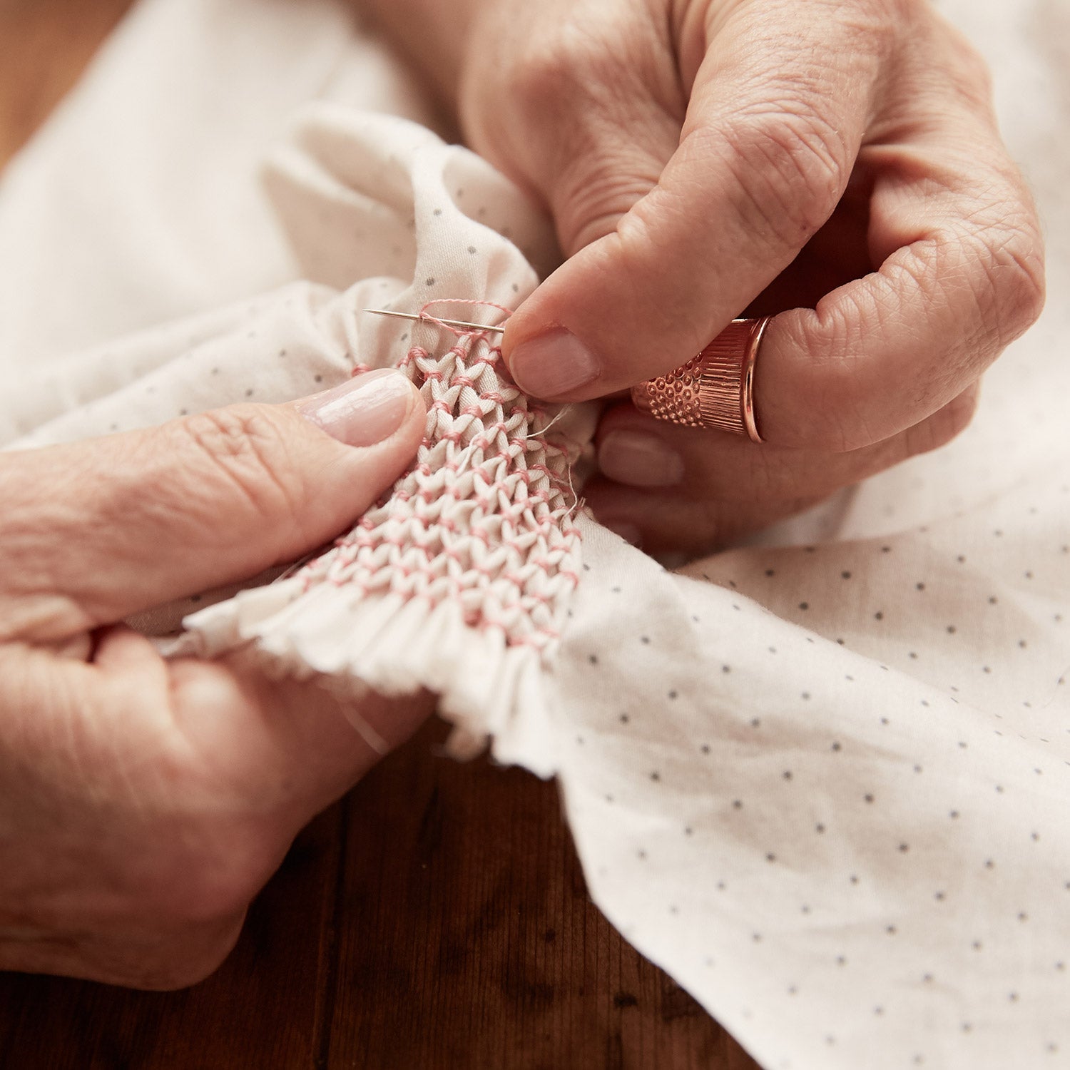 Hand-made embroidery, made in London - Strawberries & Cream