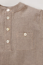 Apple Shirt Brown Check