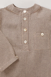 Apple Shirt Brown Check