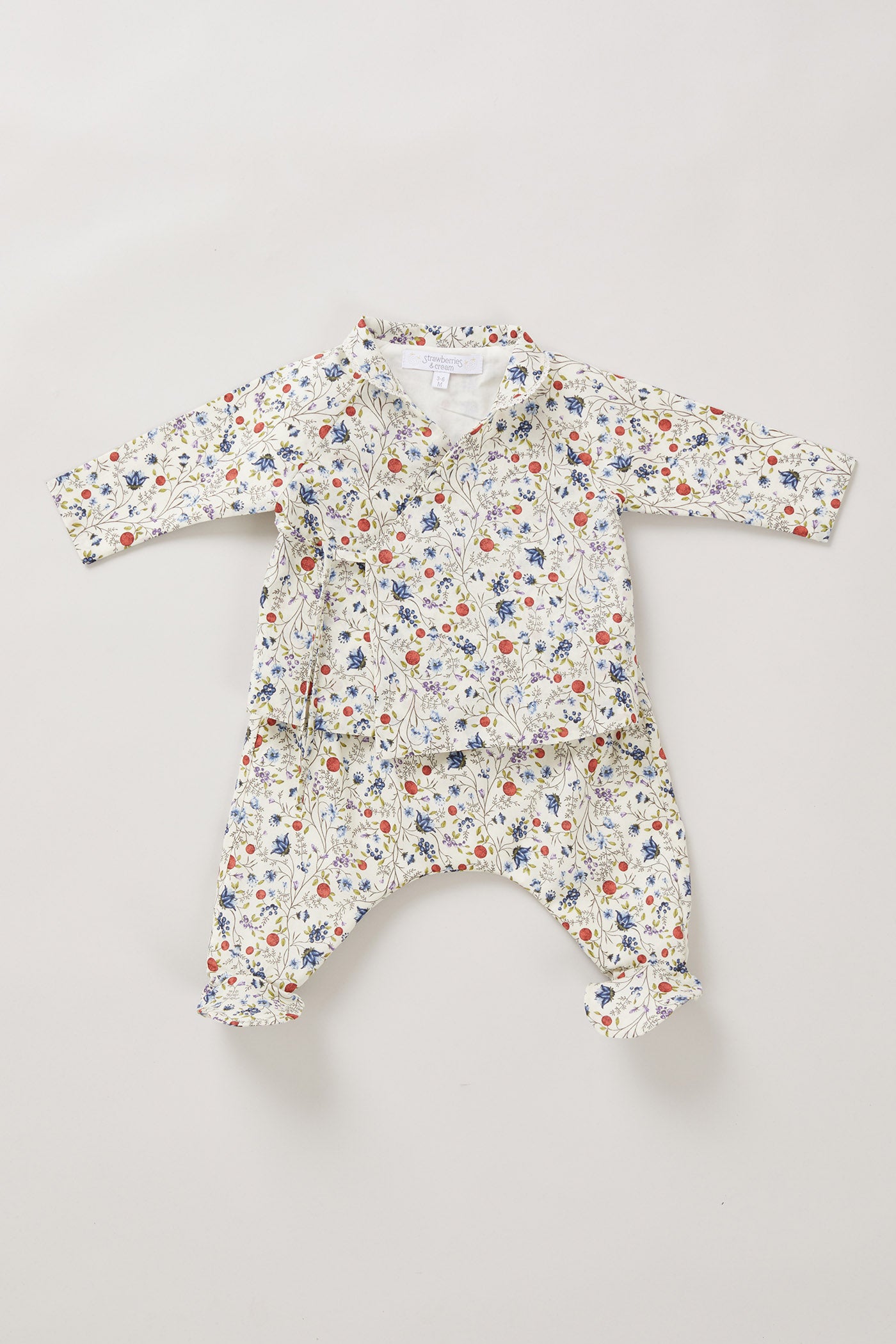 Baby Kimono Set In Spring Berries