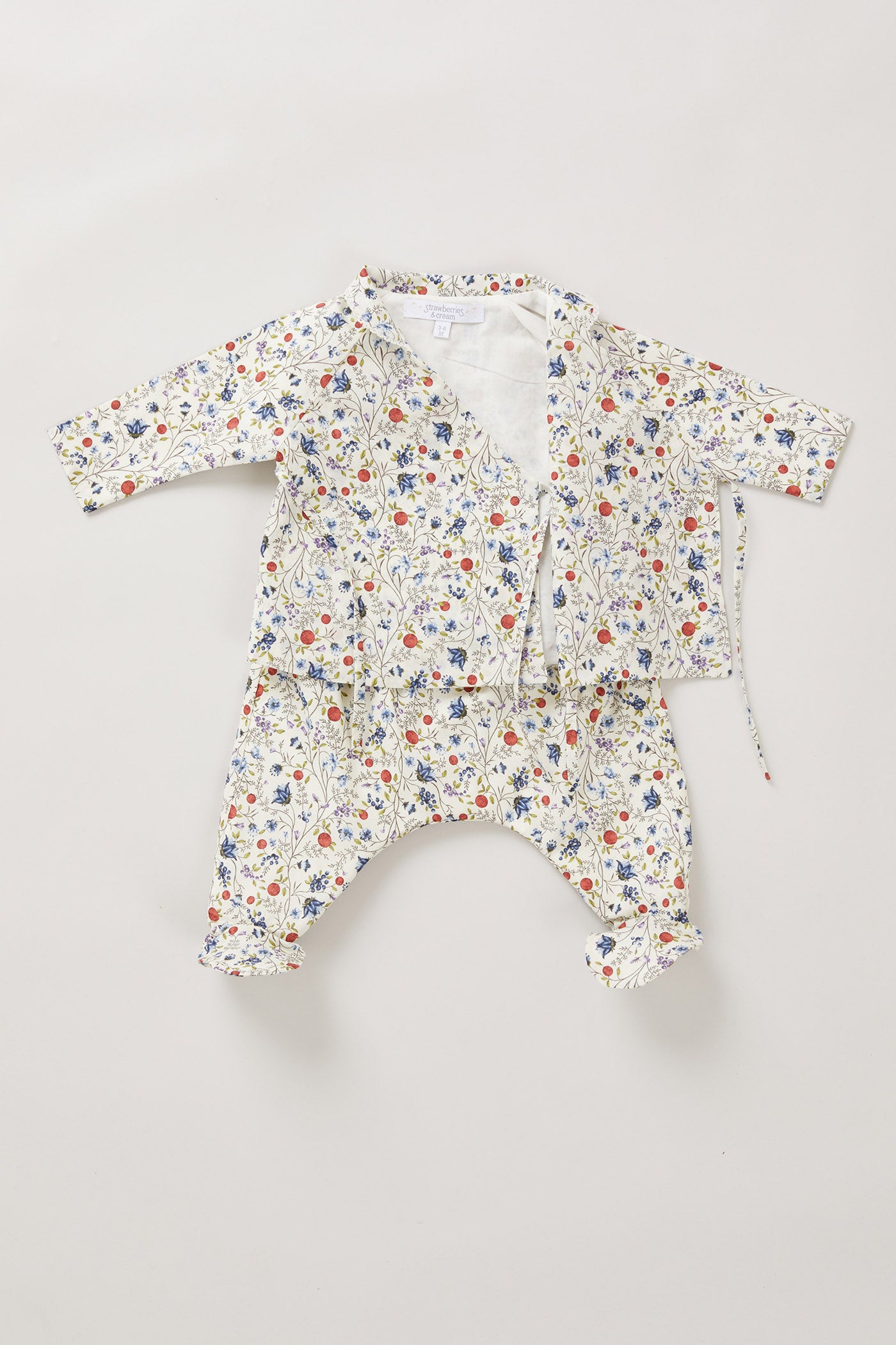 Baby Kimono Set In Spring Berries