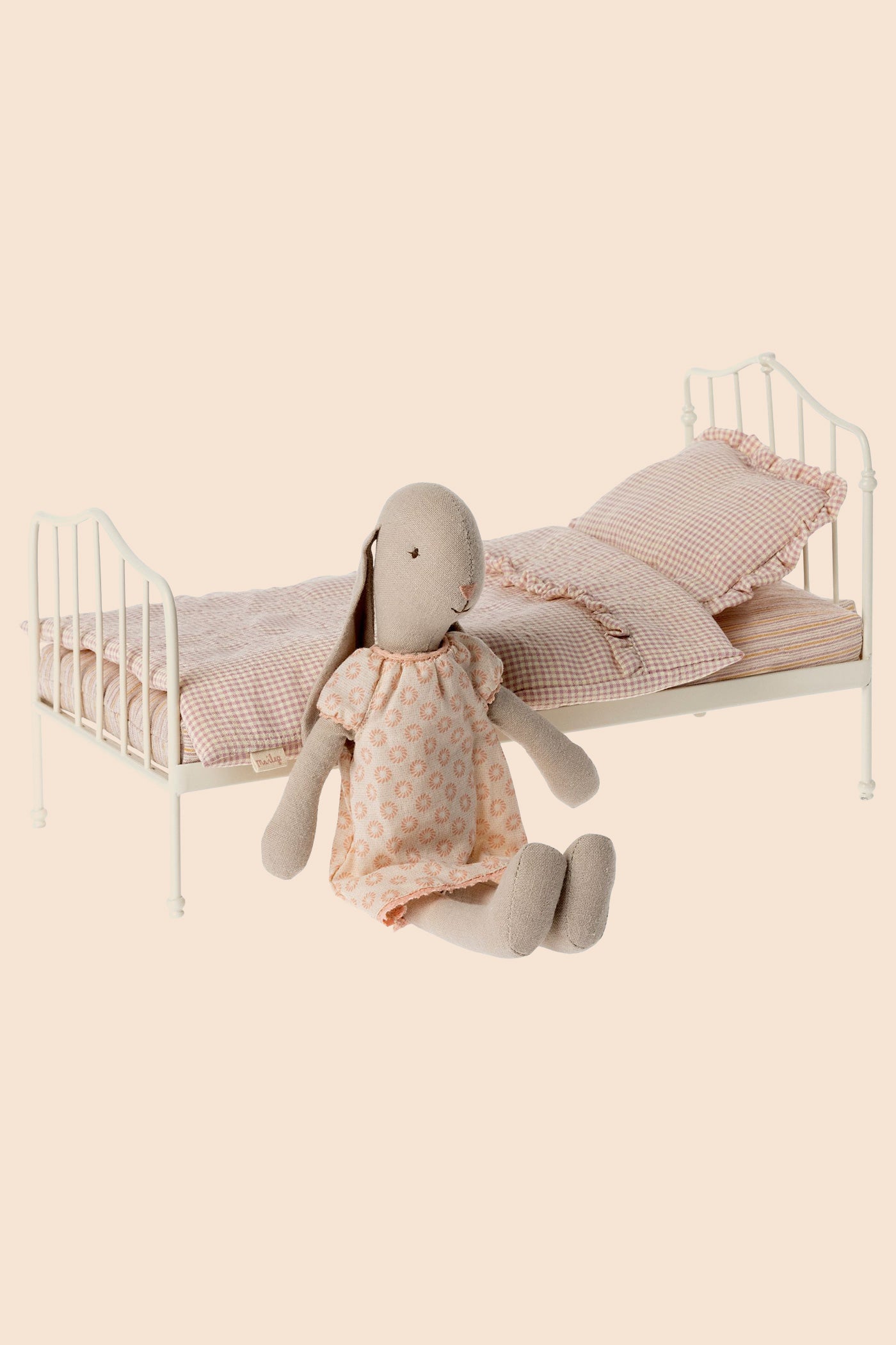 Maileg - Miniature - Bed - Purple - Strawberries & Cream