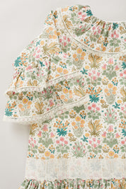 Pastry Dress in Flower Chess Liberty Print