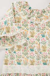 Pastry Dress in Flower Chess Liberty Print