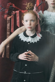 Pretzel Dress in Black Baby Corduroy