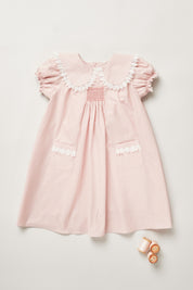 Popcorn Dress Dusty Pink